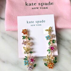 NWT Kate Spade New Bloom Aysmetrical Statement Earrings - Gorgeous! Reta…
